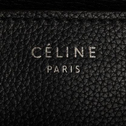 Celine Drummed Calfskin Mini Luggage Black 6 of 8