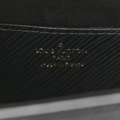 Louis Vuitton Epi Twist Shoulder Bag MM Matte Black Gold 6 of 11