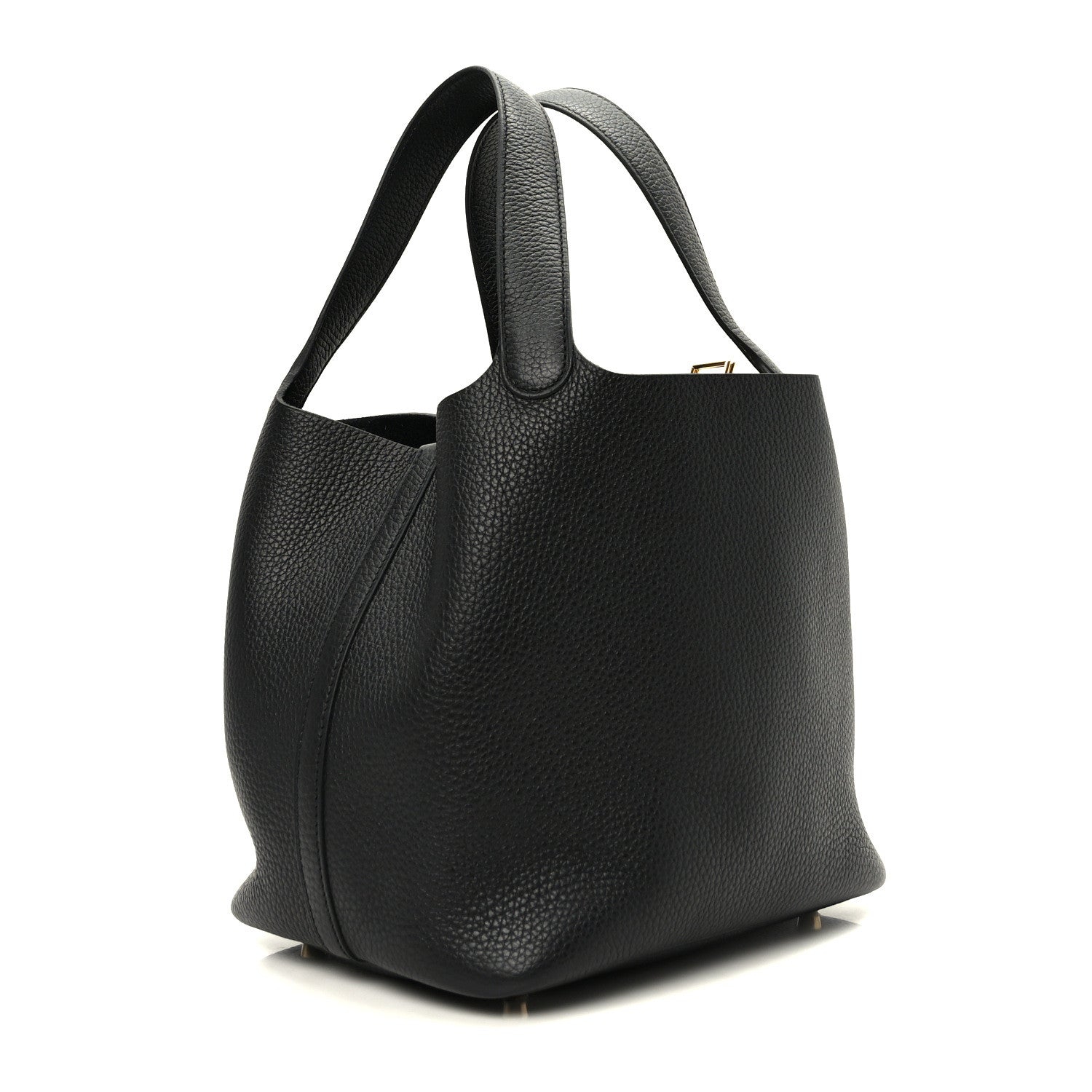 Hermes Taurillon Clemence Picotin Lock 22 MM Black 3 of 9