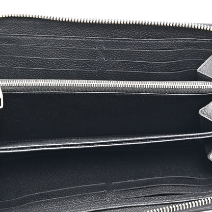 Louis Vuitton Empreinte Monogram Giant Zippy Wallet Black Beige 5 of 8