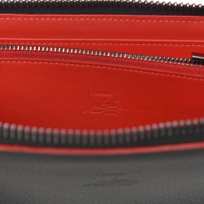 Christian Louboutin Calfskin Panettone Zip Around Wallet Black 6 of 8