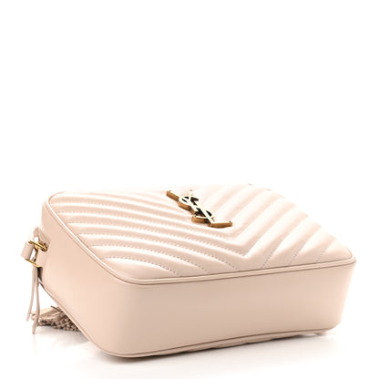 Saint Laurent Calfskin Matelasse Monogram Lou Camera Bag Washed Light Pink 4 of 9