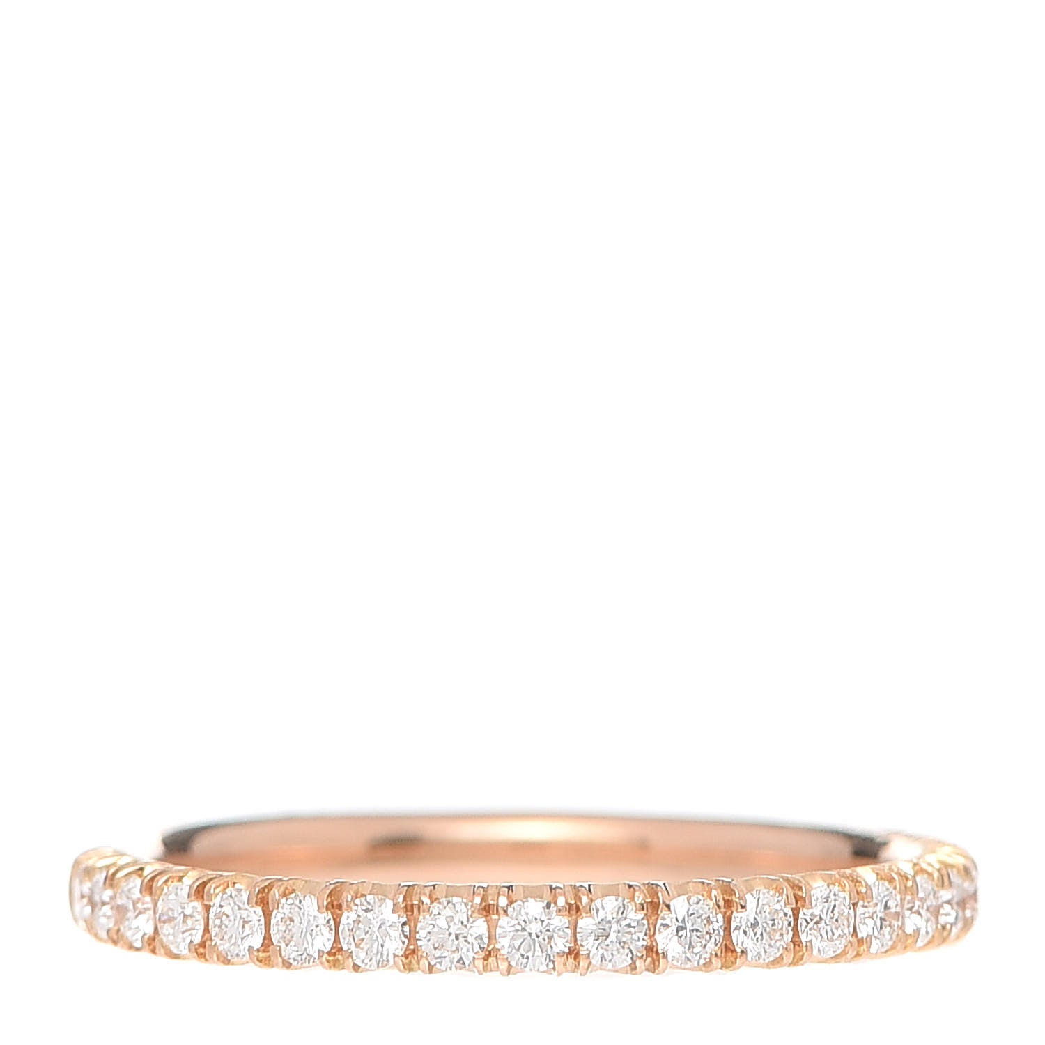 Cartier 18K Pink Gold Diamond 2mm Etincelle de Cartier Wedding Band Ring 49 4.75 1 of 5