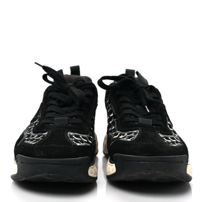 Chanel Suede Calfskin Embroidered CC Sneakers 39 Black 2 of 8