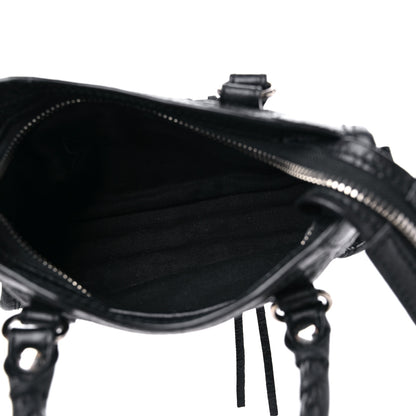 Balenciaga Agneau Classic Silver Hardware Nano City Black 6 of 10