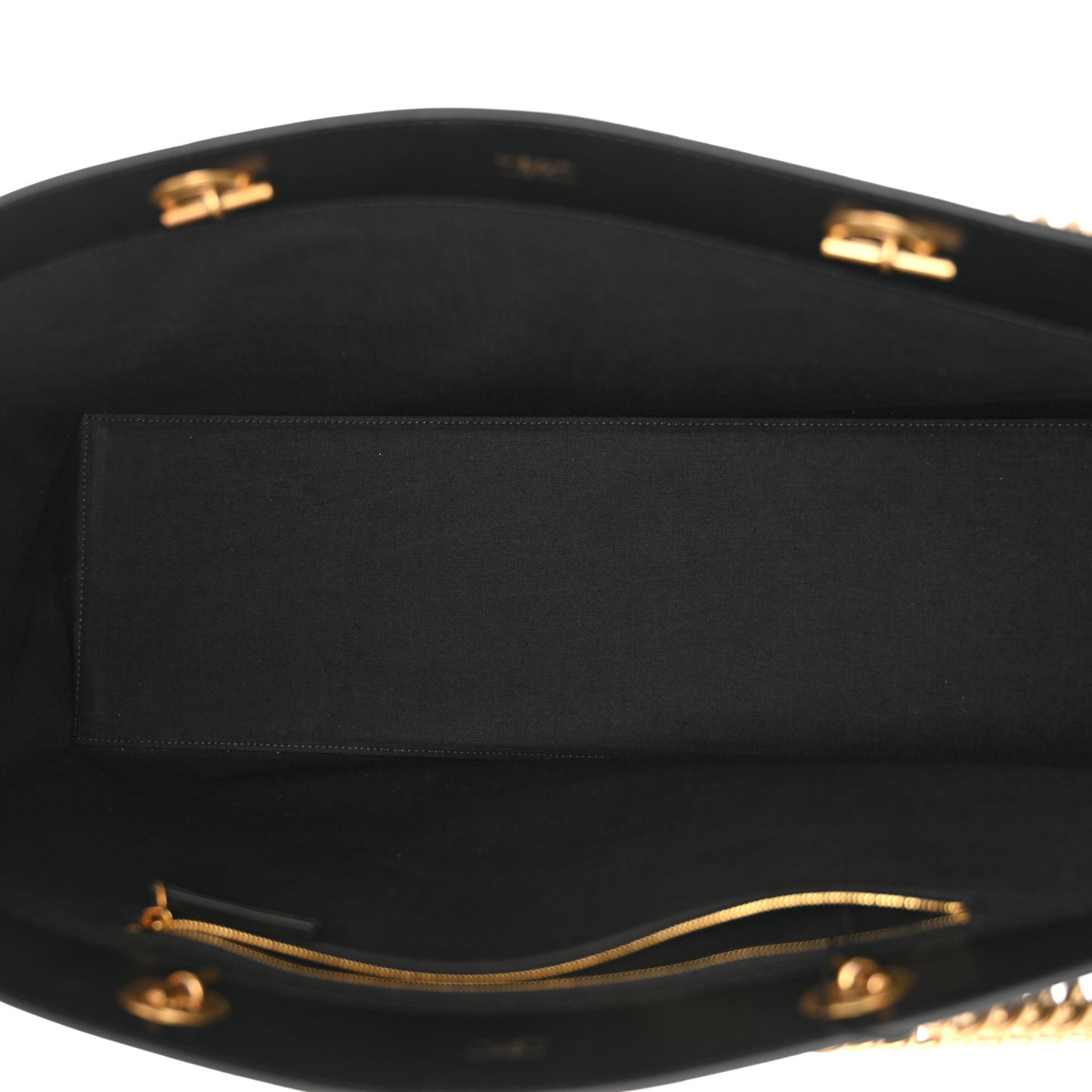 Soft Smooth Calfskin Large Duty Free Tote Black