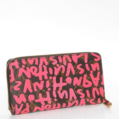 Louis Vuitton Monogram Graffiti Zippy Wallet Fuchsia 3 of 9