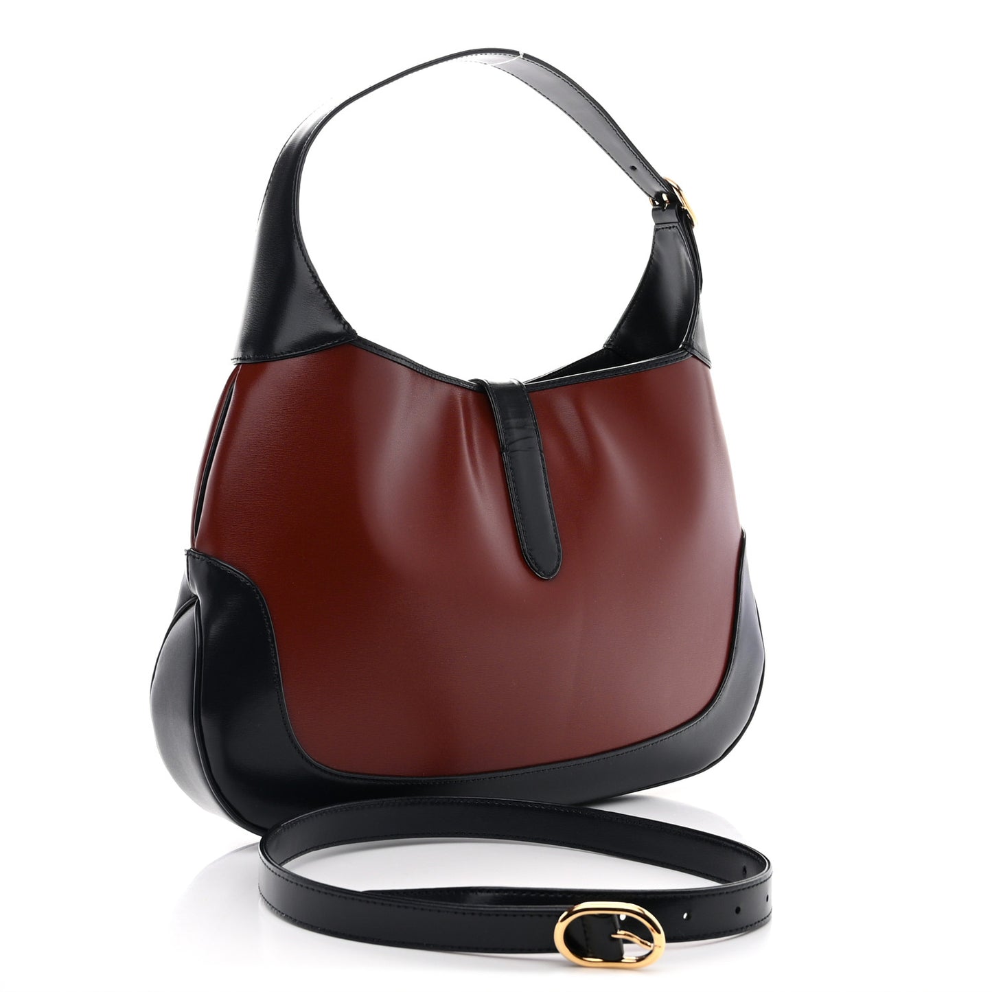 Boarded Dyana Lux Calfskin Bi-Color Medium Jackie 1961 Hobo Red Mineral Blue