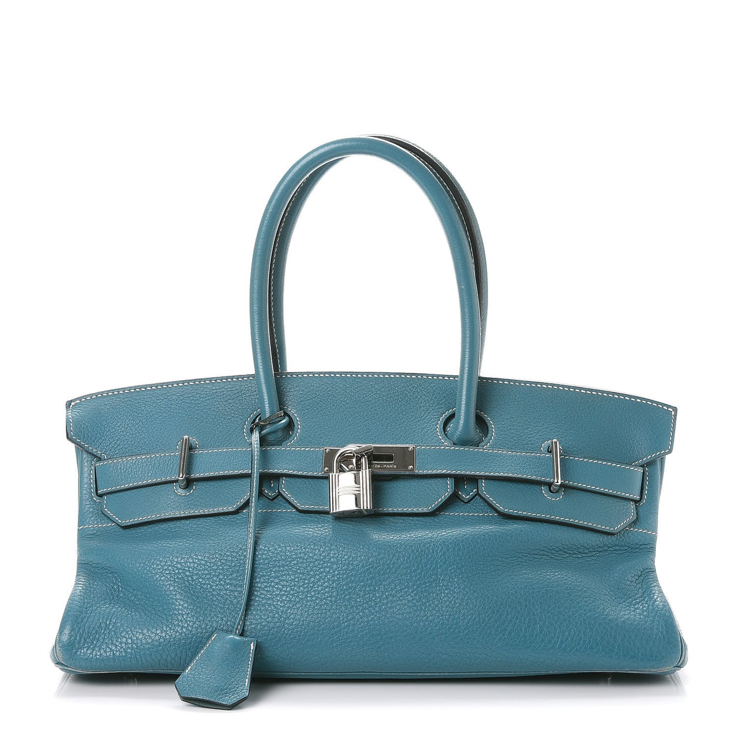 Taurillon Clemence JPG Birkin 42 Blue Jean