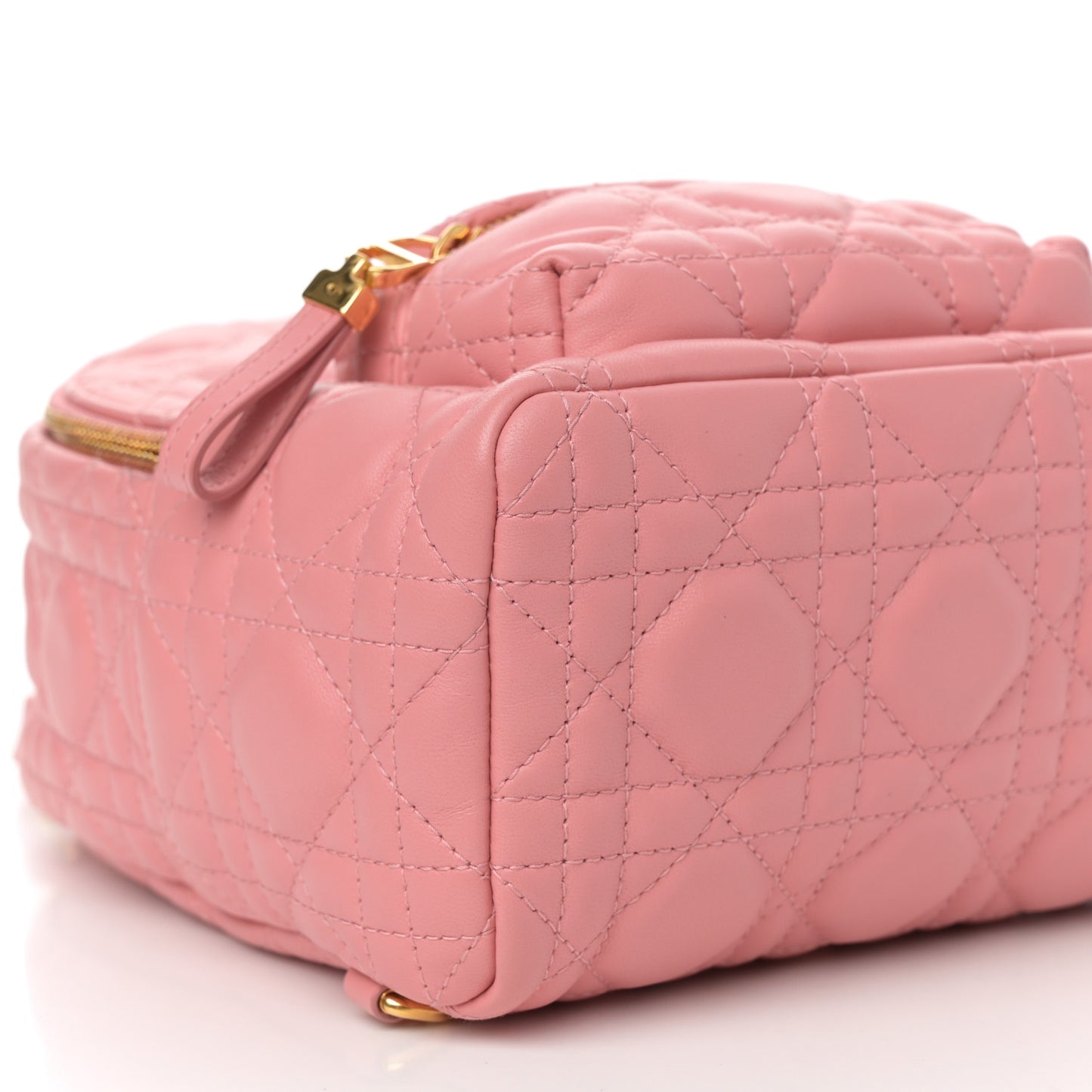 Lambskin Cannage Mini Backpack Peach Blossom