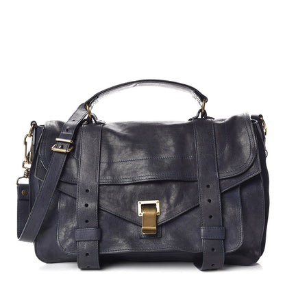 Proenza Schouler Lambskin Medium PS1 Satchel Midnight 1 of 10