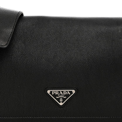 Prada Glace Calf Shoulder Bag Black 8 of 10