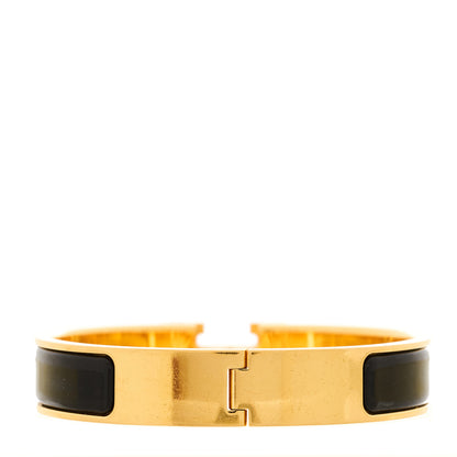 Hermes Enamel Narrow Clic Clac H Bracelet PM Black 3 of 5