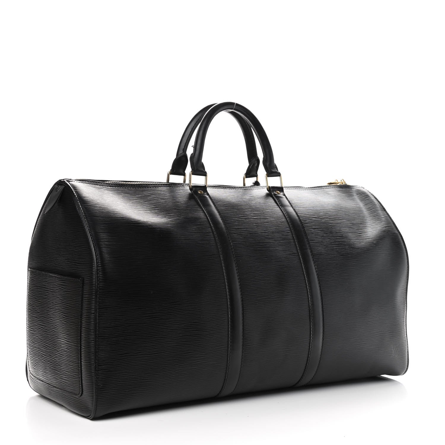 Louis Vuitton Epi Keepall 50 Black 2 of 9