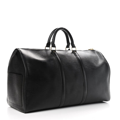 Louis Vuitton Epi Keepall 50 Black 2 of 9
