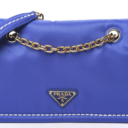 Prada Nylon Tessuto Chain Shoulder Bag Indaco 8 of 10