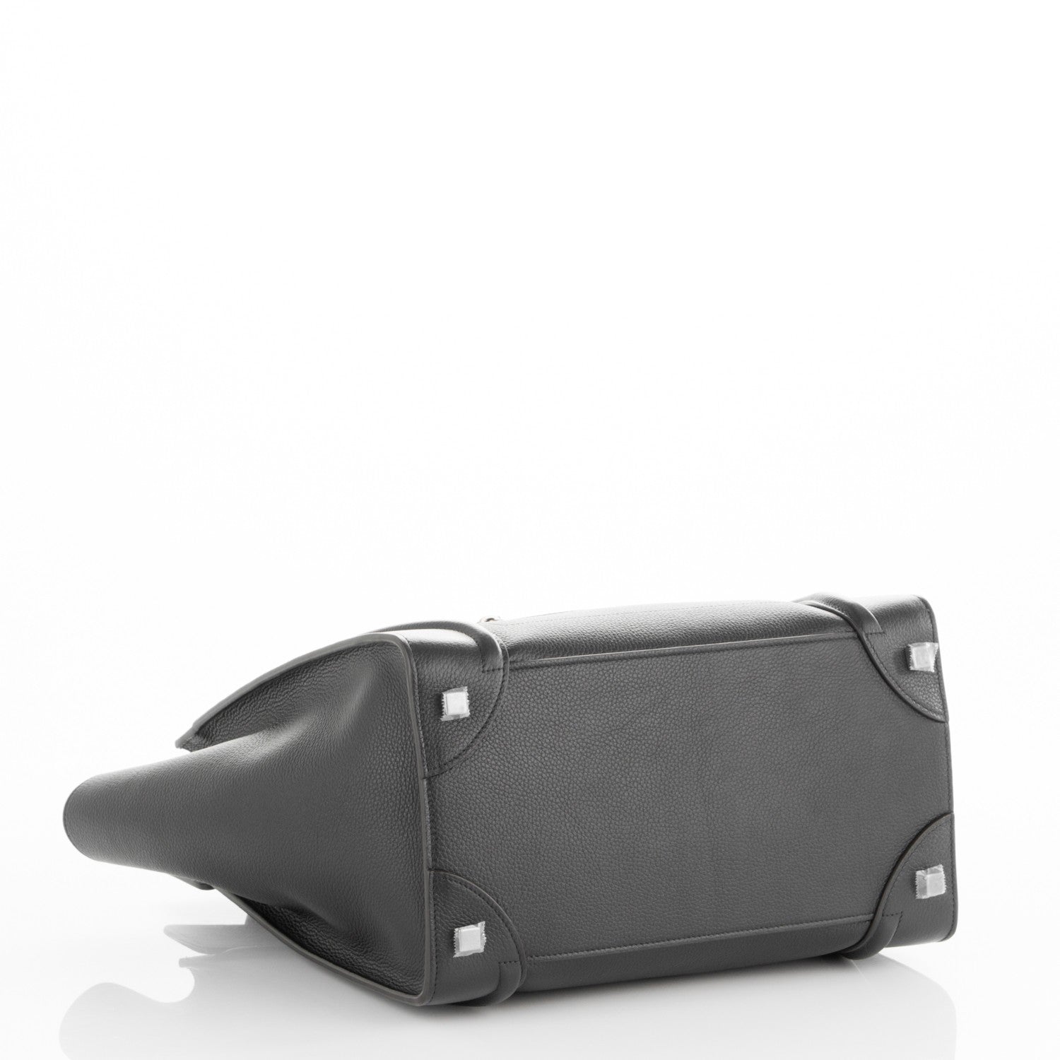 Celine Drummed Calfskin Mini Luggage Black 4 of 6