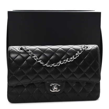 Chanel Caviar Quilted Medium Double Flap Black 12 of 12
