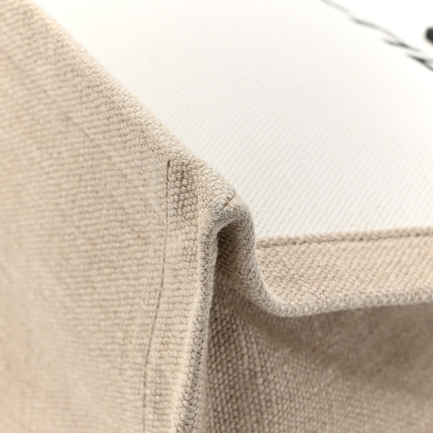 Saint Laurent Linen Calfskin Small Rive Gauche Tote Optic White 11 of 13