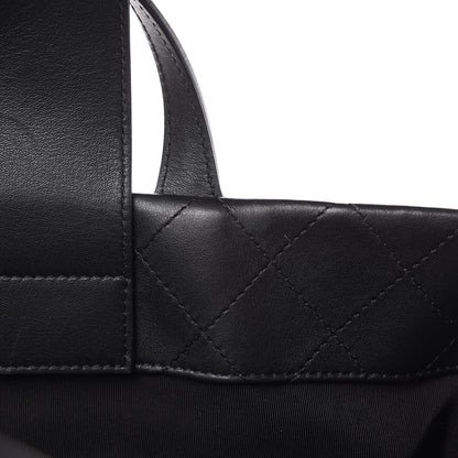 Chanel Calfskin Quilted Large Easy Shopping Tote Black 13 of 14