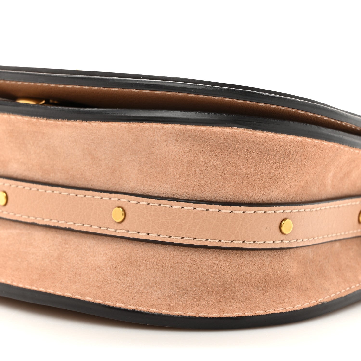 Chloe Calfskin Suede Small Nile Bracelet Bag Biscotti Beige 10 of 13