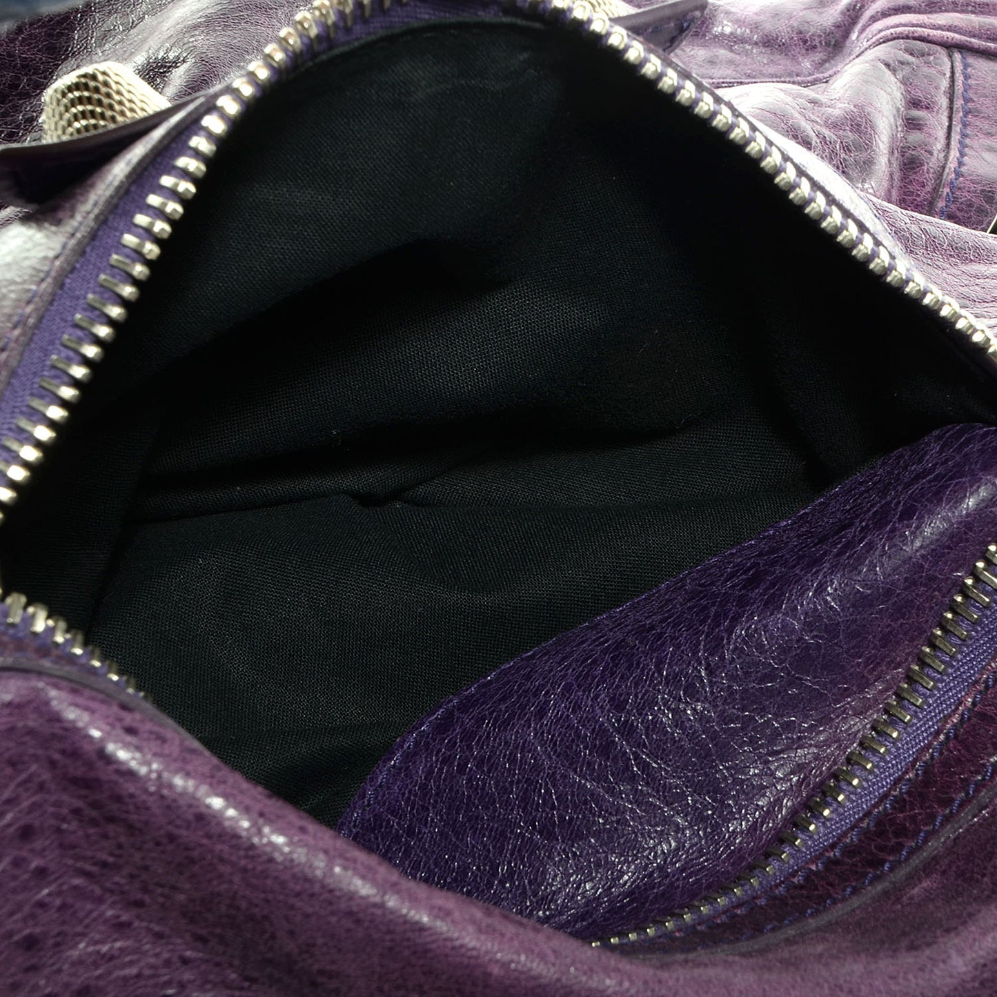 Agneau Giant 21 Silver Hardware Day Hobo Sapphire