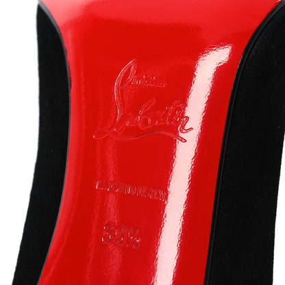 Christian Louboutin Suede Pigalle Follies 100 Pumps 39.5 Black 8 of 11