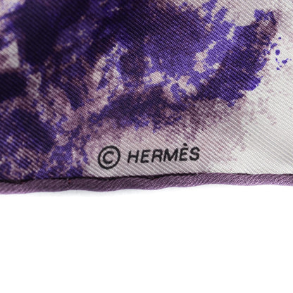 Hermes Silk Tigre du Bengale Scarf 90 Violet Gris Noir 5 of 6