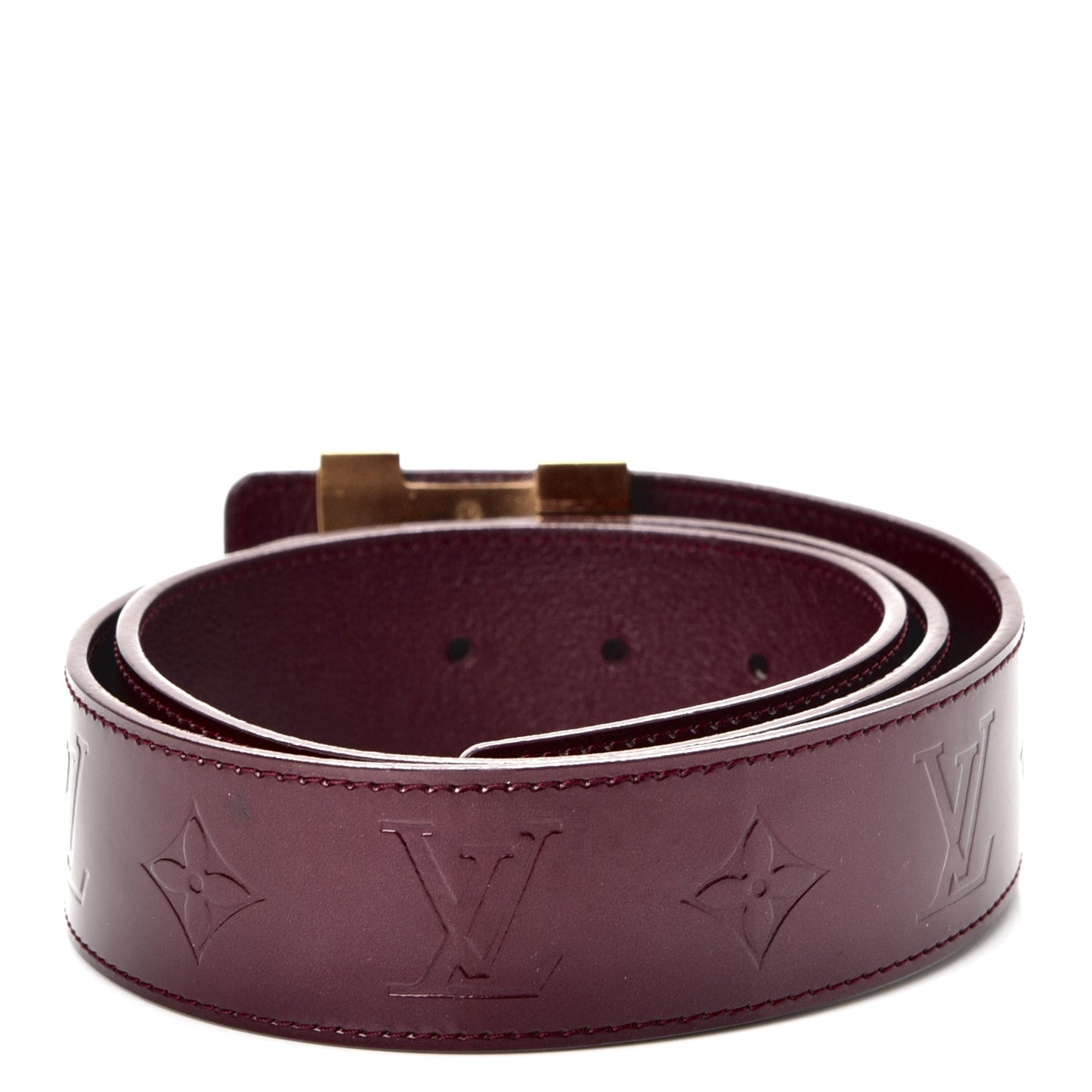Vernis LV Facettes Belt 90 36 Rouge Fauviste