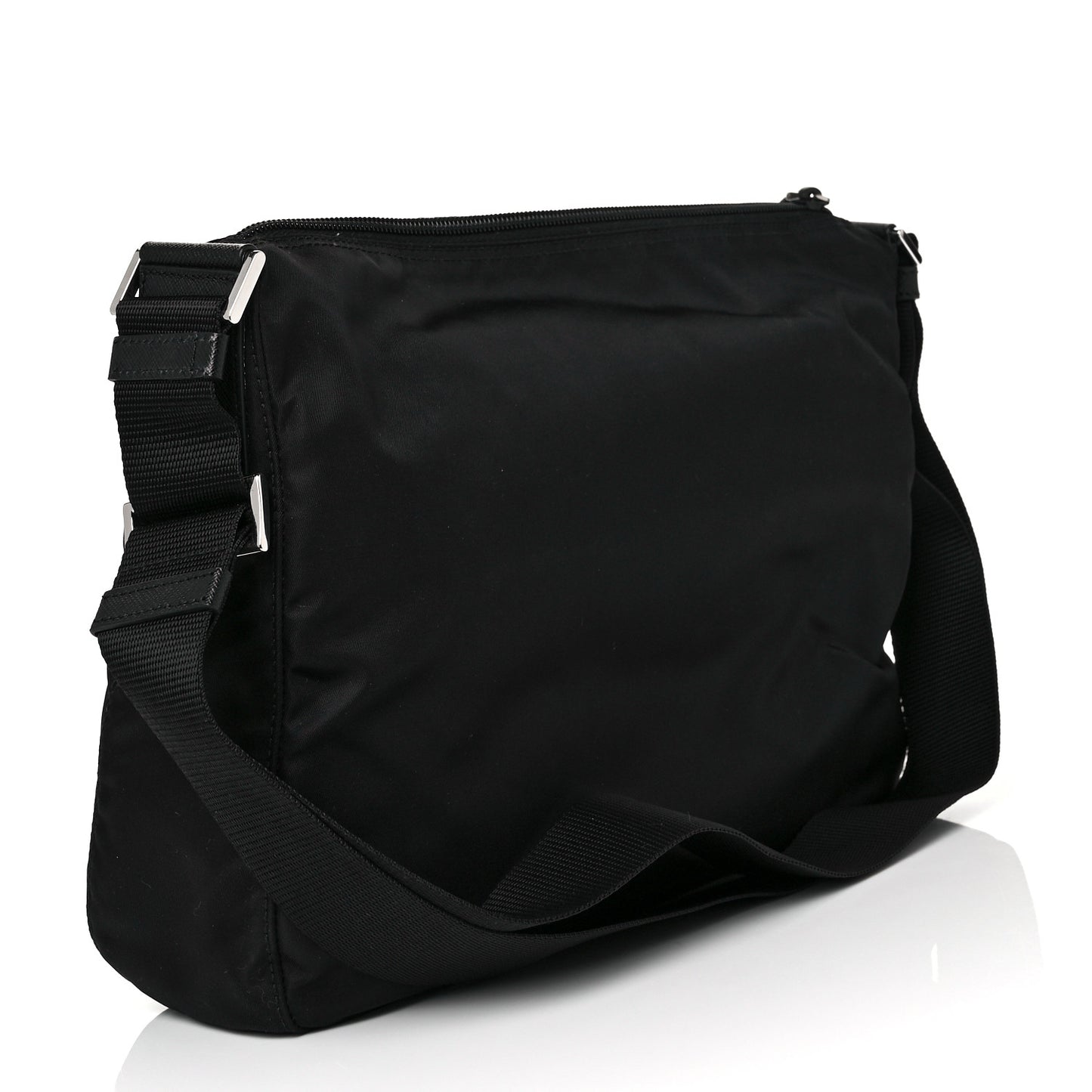 Tessuto Nylon Messenger Bag Black