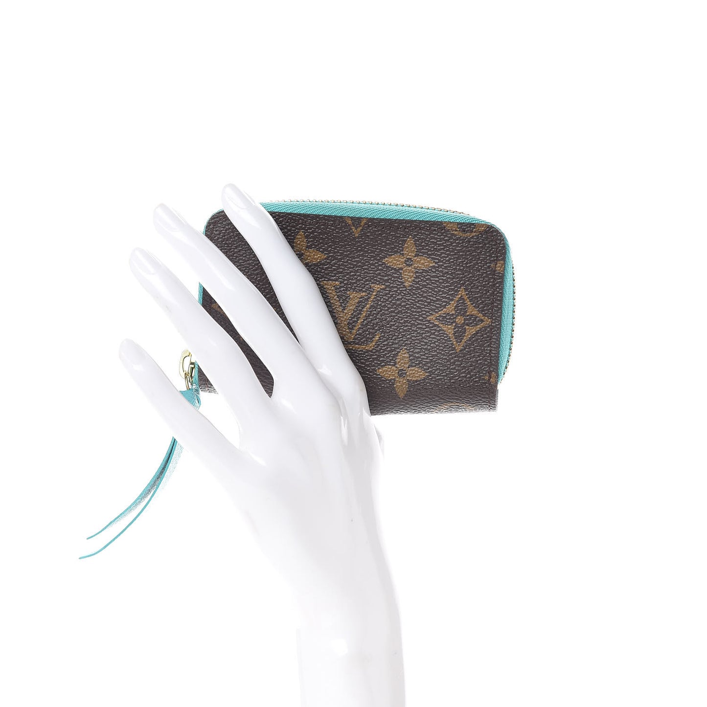 Monogram Zippy Multicartes Turquoise