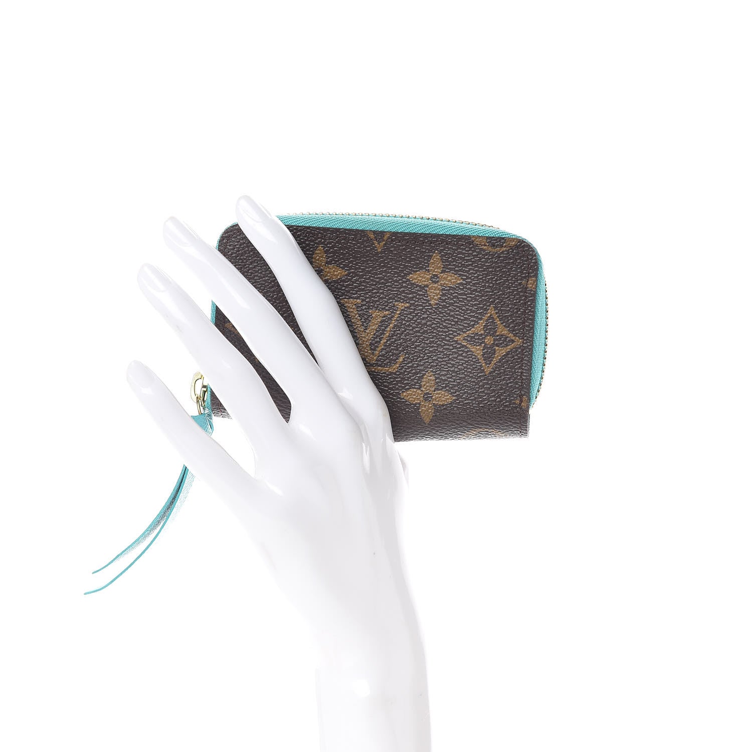 Louis Vuitton Monogram Zippy Multicartes Turquoise 2 of 6