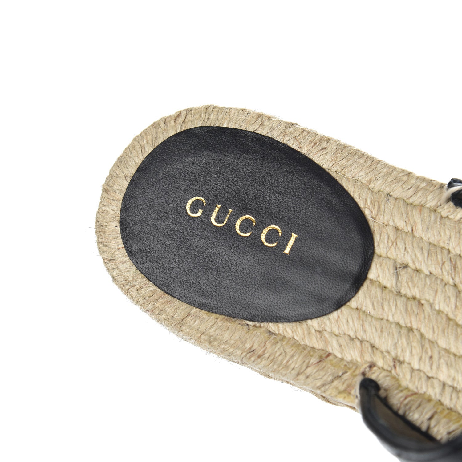 Gucci Nappa Matelasse GG Marmont Espadrille Slippers 36 Black 6 of 13
