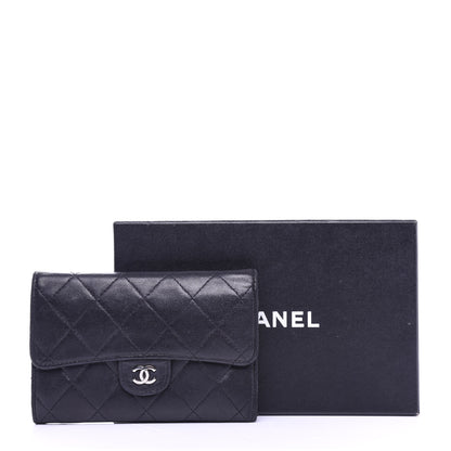Chanel Lambskin Quilted Small Flap Wallet Black 10 of 10