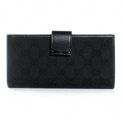 Gucci Monogram GG Continental Wallet Black 1 of 8
