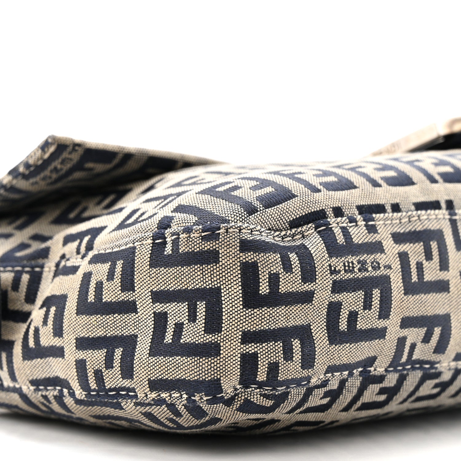 Fendi Zucchino Baguette Navy 8 of 13