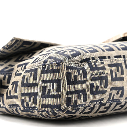 Fendi Zucchino Baguette Navy 8 of 13