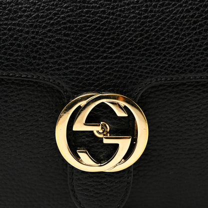 Gucci Dollar Calfskin Small Interlocking G Shoulder Bag Black 8 of 10