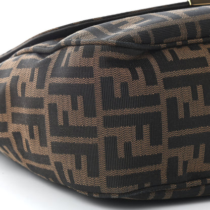 Fendi Zucca Vitello Artic Messenger Bag Tobacco Castagna 8 of 9