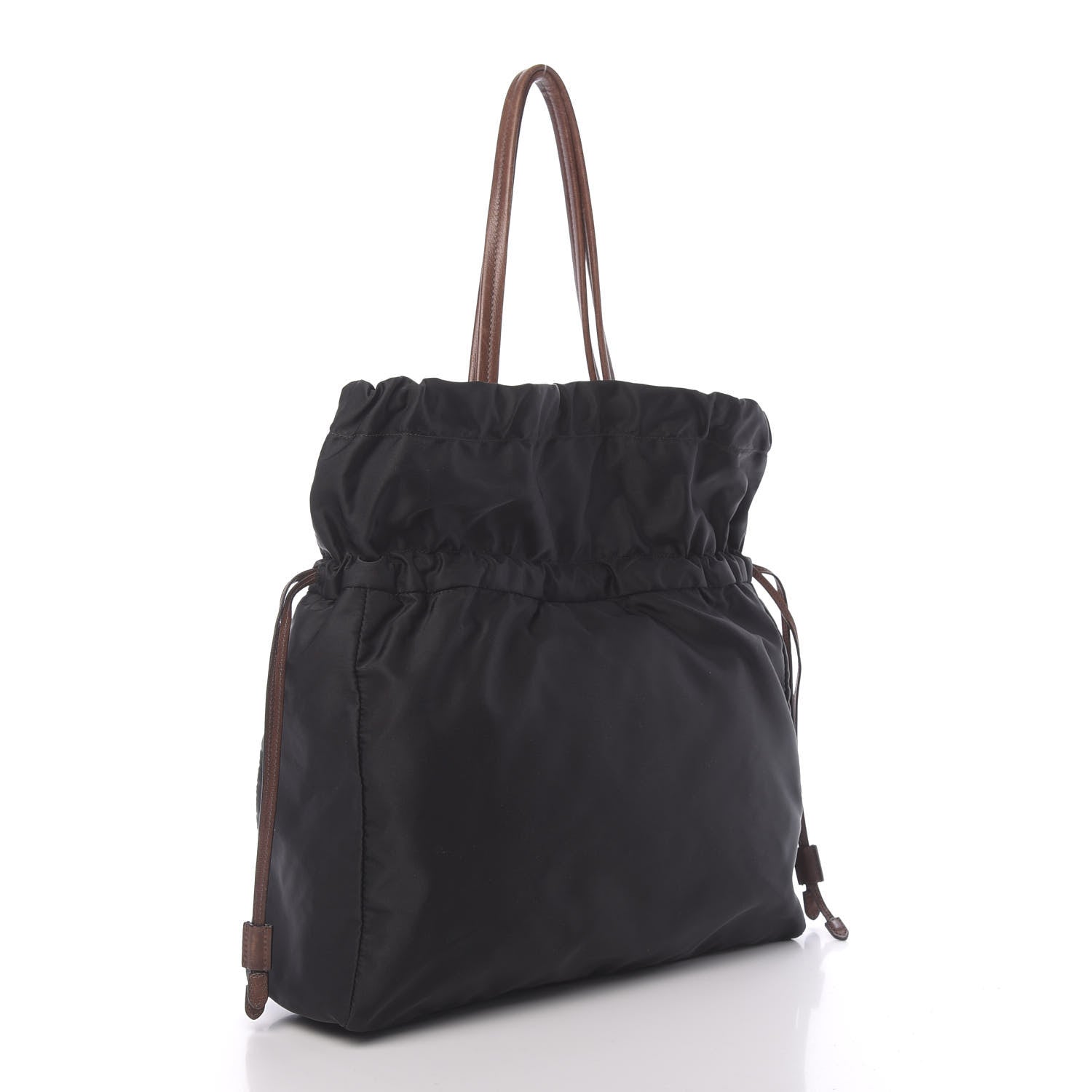 Prada Tessuto Nylon Jacquard Logo Tote Black 3 of 13