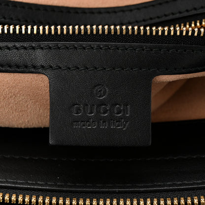 Gucci Guccissima Signature Medium Shoulder Tote Bag Black 6 of 10