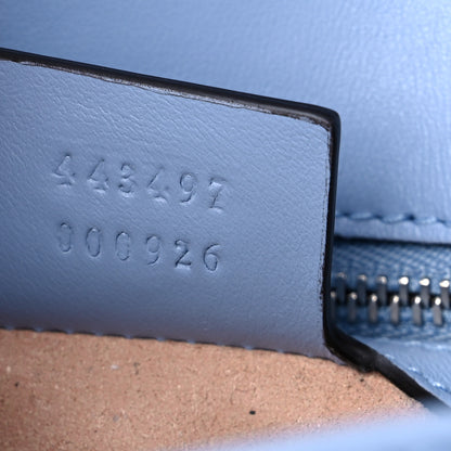 Gucci Calfskin Matelasse Small GG Marmont Shoulder Bag Porcelain Light Blue 7 of 9