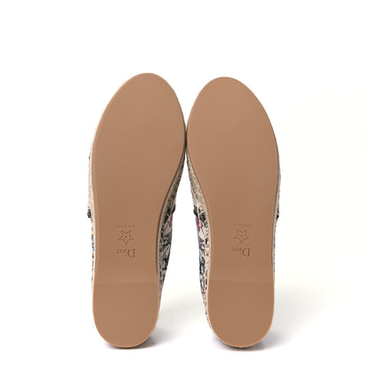 Christian Dior Embroidered Mille Fleurs Granville Espadrille 37.5 Multicolor 8 of 11