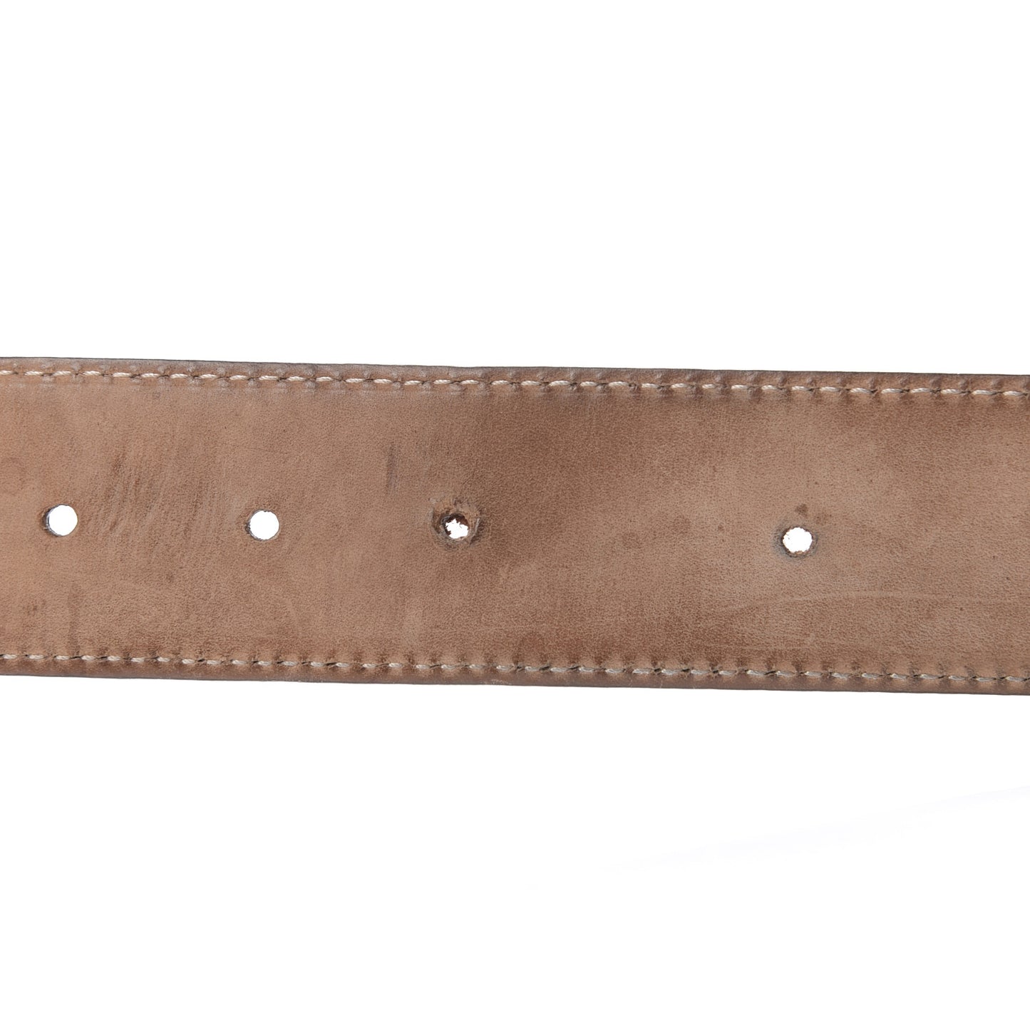 Calfskin Double G Belt 85 34 Brown