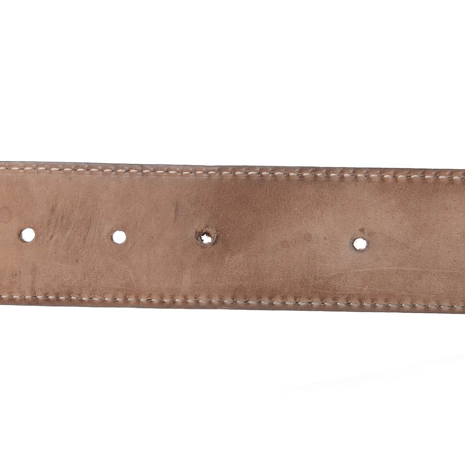 Gucci Calfskin Double G Belt 85 34 Brown 7 of 7