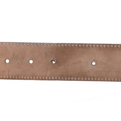 Gucci Calfskin Double G Belt 85 34 Brown 7 of 7