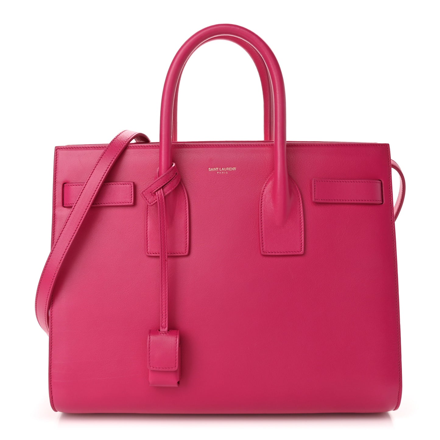 Calfskin Small Sac De Jour Lipstick Fuchsia