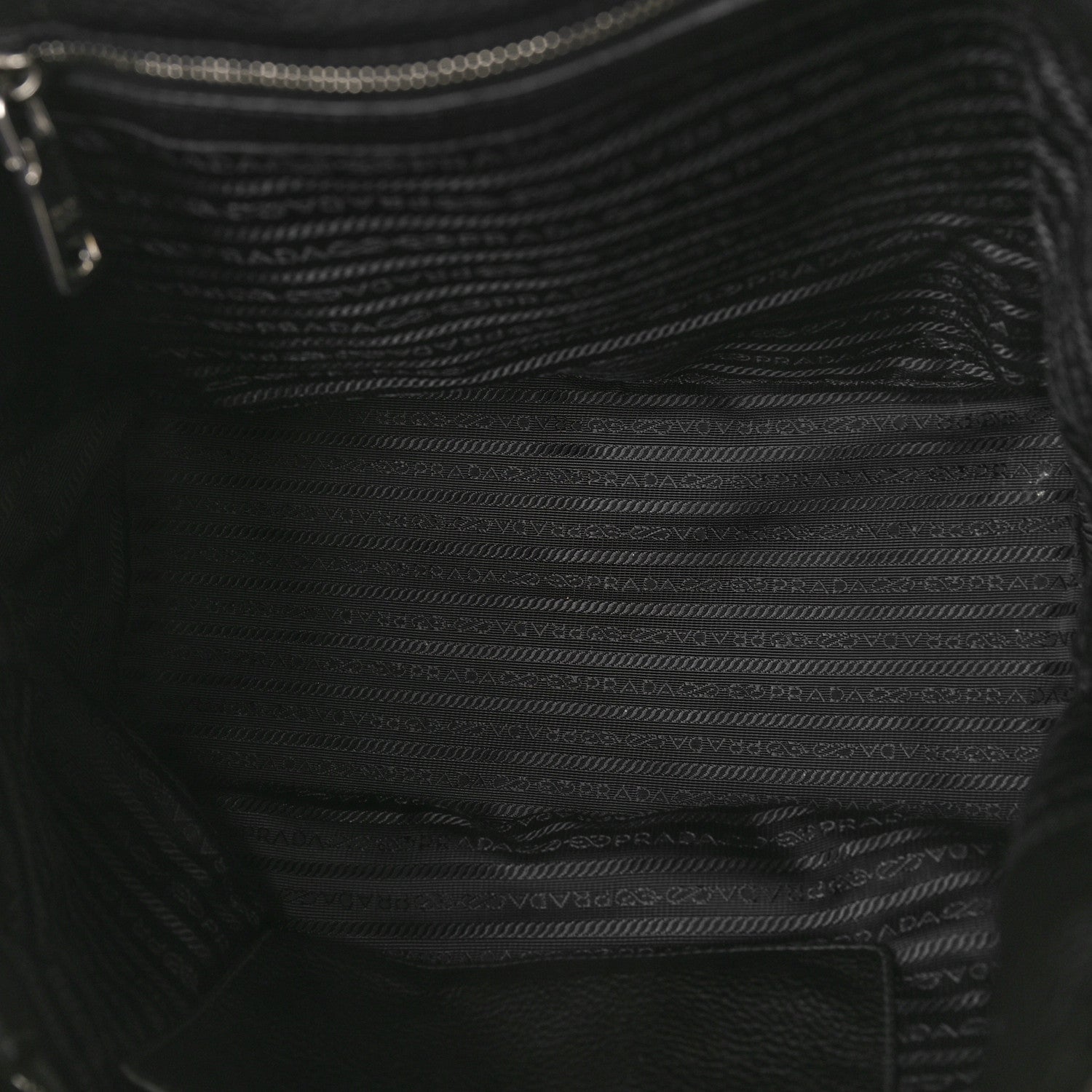 Prada Vitello Daino Tote Black 5 of 10