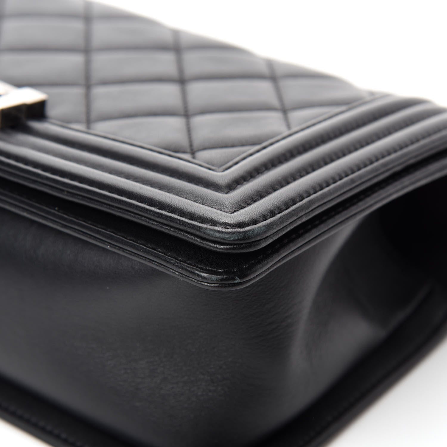 Chanel Calfskin Quilted Medium Boy Flap Black 9 of 13