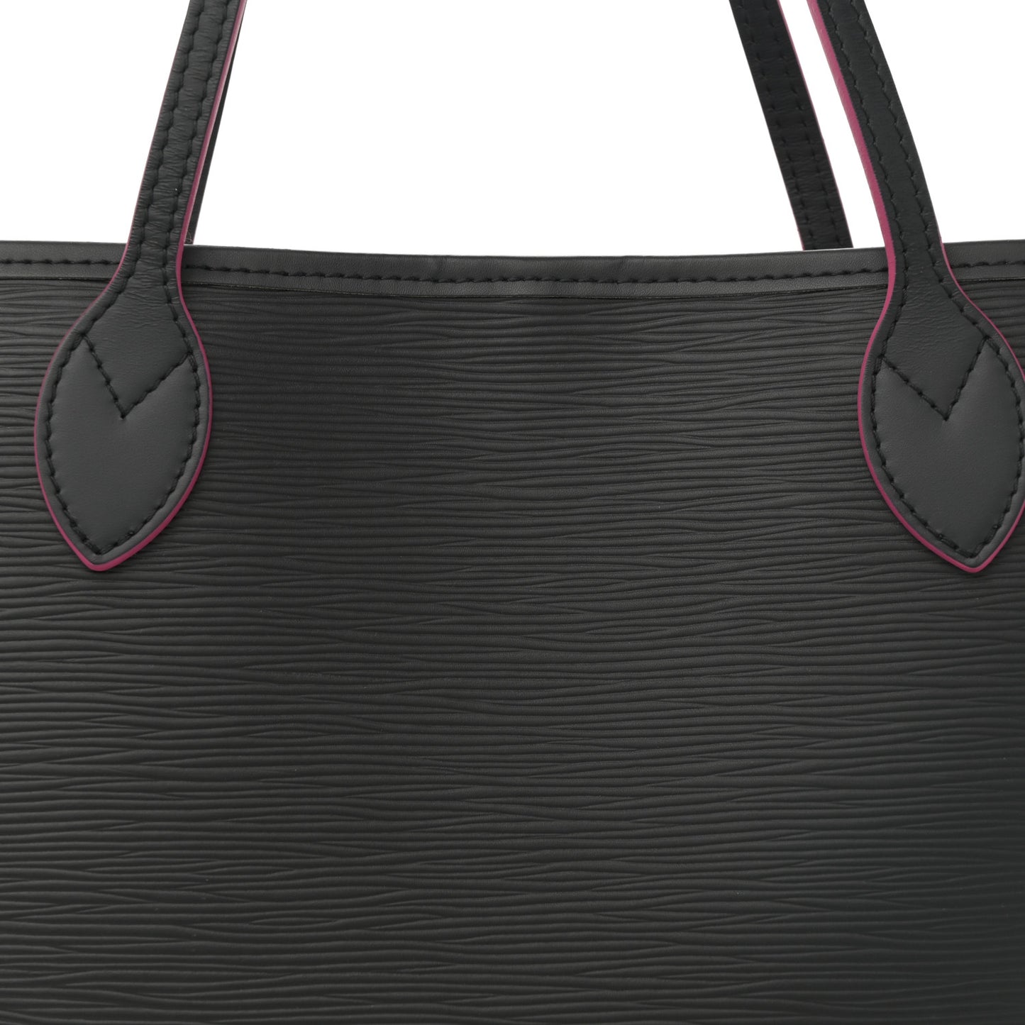 Epi Neverfull MM Black Hot Pink